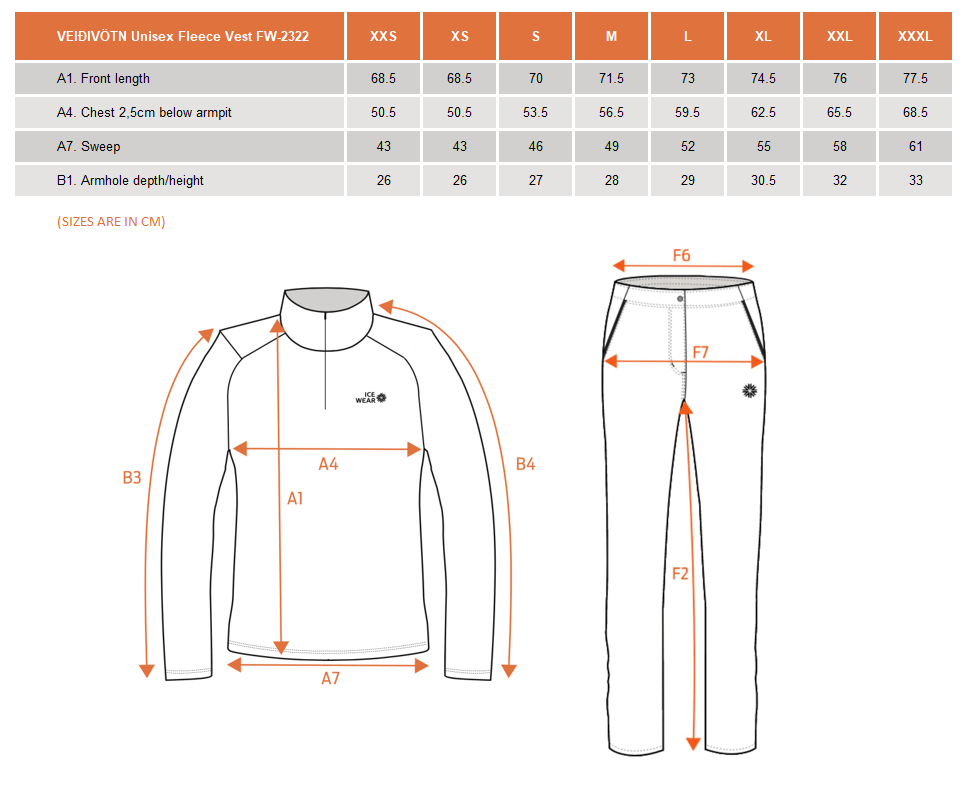 VEIÐIVÖTN Unisex Fleece Vest FW-2322..png